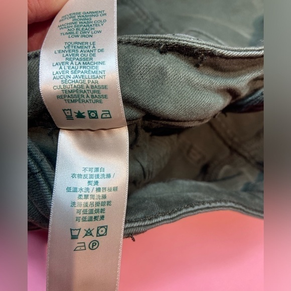 Roots Canada olive green Denim Straight Leg Jeans Size 29 x 29 - Picture 10 of 10